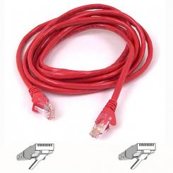BELKIN SNAGLESS CAT6 PATCH CABLE cable de red Rojo 3 m
