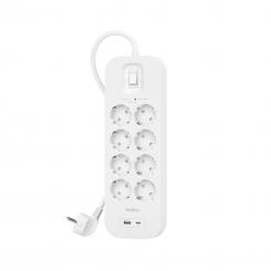 Belkin SRB003VF2M limitador de tensión Blanco 8 salidas AC 2 m