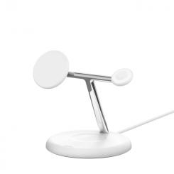 Belkin WIZ023VFWH cargador de dispositivo móvil Auriculares, Smartphone, Reloj inteligente Blanco USB Cargador inalámbrico Interior
