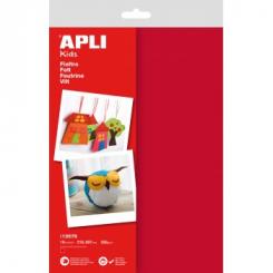 APLI B.Fieltro A4 Rojo     10H