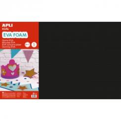 APLI B.Goma EVA Negro          400X600X2mm 5H