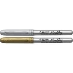 BIC  Marcador T.Opaca Perm. BIC  Marking Color Gold&Silver Caja De 12