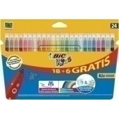 BIC  Rotulador Fibra BIC  Kid Couleur Blister De 24