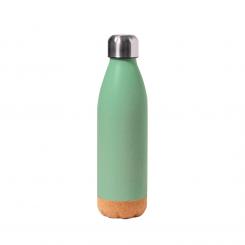 Bidón Botella acero inox c/tapón corcho Stroud 650 ml color verde pastel