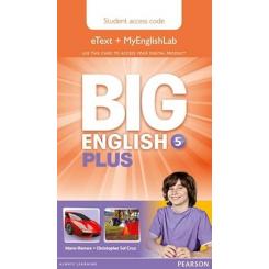 BIG ENGLISH PLUS 5 PUPIL´S ETEXT AND MYENGLISHLAB ACCESS CARD LONGMAN