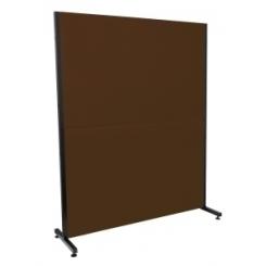 Biombo Piqueras Y Crespo Valdeganga Desmontable Tapizado Bali Marron Oscuro