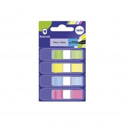 Bismark Banderitas 13X43 4 Colores 140 Uds neón