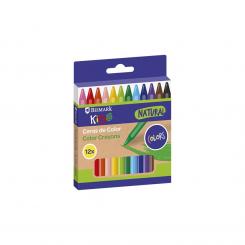 BISMARK Caja de 12 ceras de colores Natural