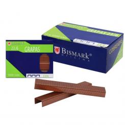 BISMARK Grapas cobreadas Nº 23/6 Caja de 1000 grapas