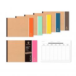 BISMARK Planificador semanal ECO KRAFT-COLOR A4, 52 semanas