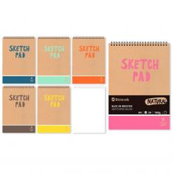BISMARK Sketchpad A4, 24 hojas 160gr ECO KRAFT-COLOR