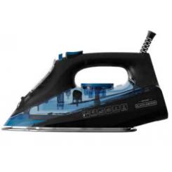 Black & Decker BXIR2606E Plancha vapor-seco Suela de cerámica 2600 W Negro, Azul