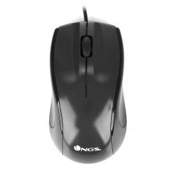 NGS Black Mist ratón mano derecha USB tipo A Óptico 800 DPI