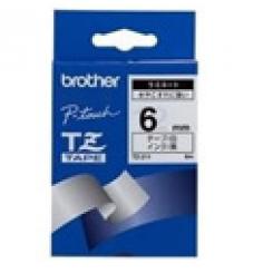 BROTHER Black on White Gloss Laminated Tape, 6mm cinta para impresora de etiquetas TZ