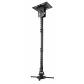 black-universal-mount-montaje-para-projector-techo-negro