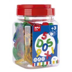 APLI B.Letras Y Números Transparentes 36U
