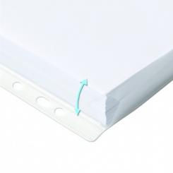 Blíster 10 Fundas Mt OXFORD Gran Capacidad con  Fuelle A4 PP Extra Cristal 200 Micras