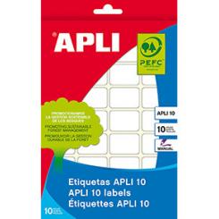 Blister 10H. Etiquetas APLI Blancas  13X 40
