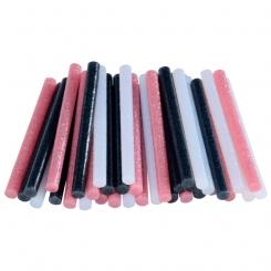 RAPID Blíster 36 barras cola D7 universal de purpurina, surtidos (blanco, fucsia, negro)
