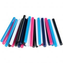 RAPID Blíster 36 barras cola D7 universal, surtidos (negro/blanco/azul violeta/cian/magenta)