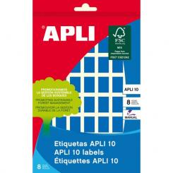 Blister 8H. Etiquetas APLI Azules  12X 18
