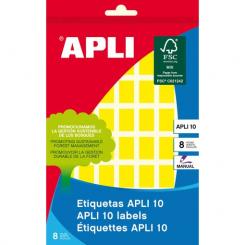 Blister 8H. Etiquetas APLI Amarillas 12X 18