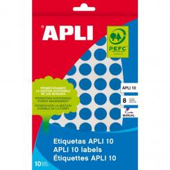 Blister 8H. Etiquetas APLI Azules  16