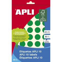 Blister 8H. Etiquetas APLI Verdes  19