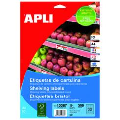 Blister Etiqueta APLI Estanteria 200G 10H
