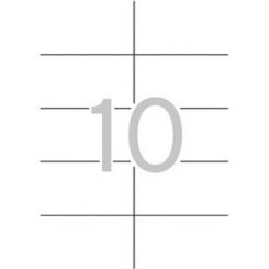 Blister Etiquetas APLI A5 Blancas 42,0X 74,6