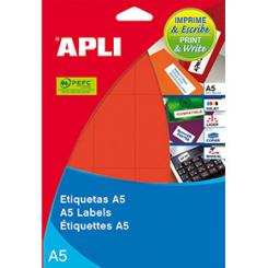 Blister Etiquetas APLI A5 Ro. 19,0