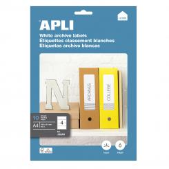 Blister Etiquetas APLI Blancas  190,0X 61,0 10H