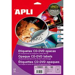 Blister Etiquetas APLI  Cd Opacas 100H