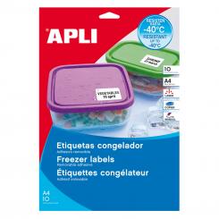 Blister Etiquetas APLI Congelador 63,5 X 33,9 10H