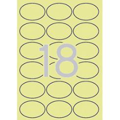 Blister Etiquetas APLI Crema 63,5X 42,3 20H