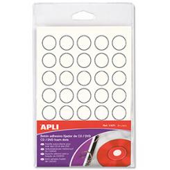 Blister Etiquetas APLI Fijador Cd/Dvd Bl  35U