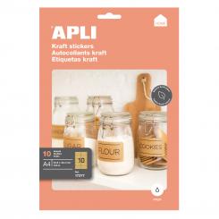 Blister Etiquetas APLI Inkjet Kraft  99,1X 57,0 10H