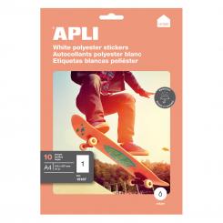 Blister Etiquetas APLI Inkjet Pet Blancas  210,0X297,0 10H