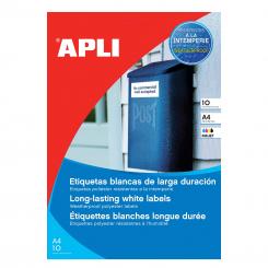 Blister Etiquetas APLI Inkjet Pet Blancas 99,1X139,0 10H