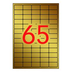 Blister Etiquetas APLI Oro 38,1X 21,2 20H