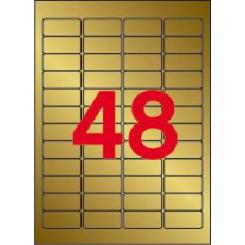 Blister Etiquetas APLI Oro 45,7X 21,2 20H
