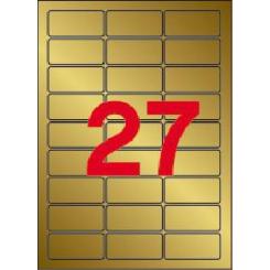 Blister Etiquetas APLI Oro 63,5X 29,6 20H