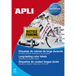 Blister Etiquetas APLI Pet Am.  210,0X297,0 20H