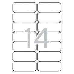 Blister Etiquetas APLI Pet Transparente 99,1X 38,1 20H