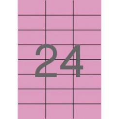 Blister Etiquetas APLI Rosa Pastel 70,0X 37,0 20H