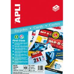 Blister Etiquetas APLI Tarjeta First Gl/Mat250G.10H