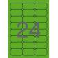 Blister Etiquetas APLI Ve Fluorescente  64,0X 33,9 20H