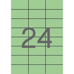 Blister Etiquetas APLI Verde Pastel 70,0X37,0 20H