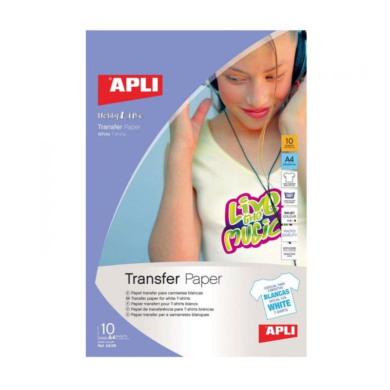 Blister Papel APLI T-Shirt Inkjet 10H