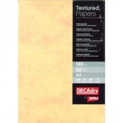 Blister Papel APLI Textura Marmol Dorado 165G.50H